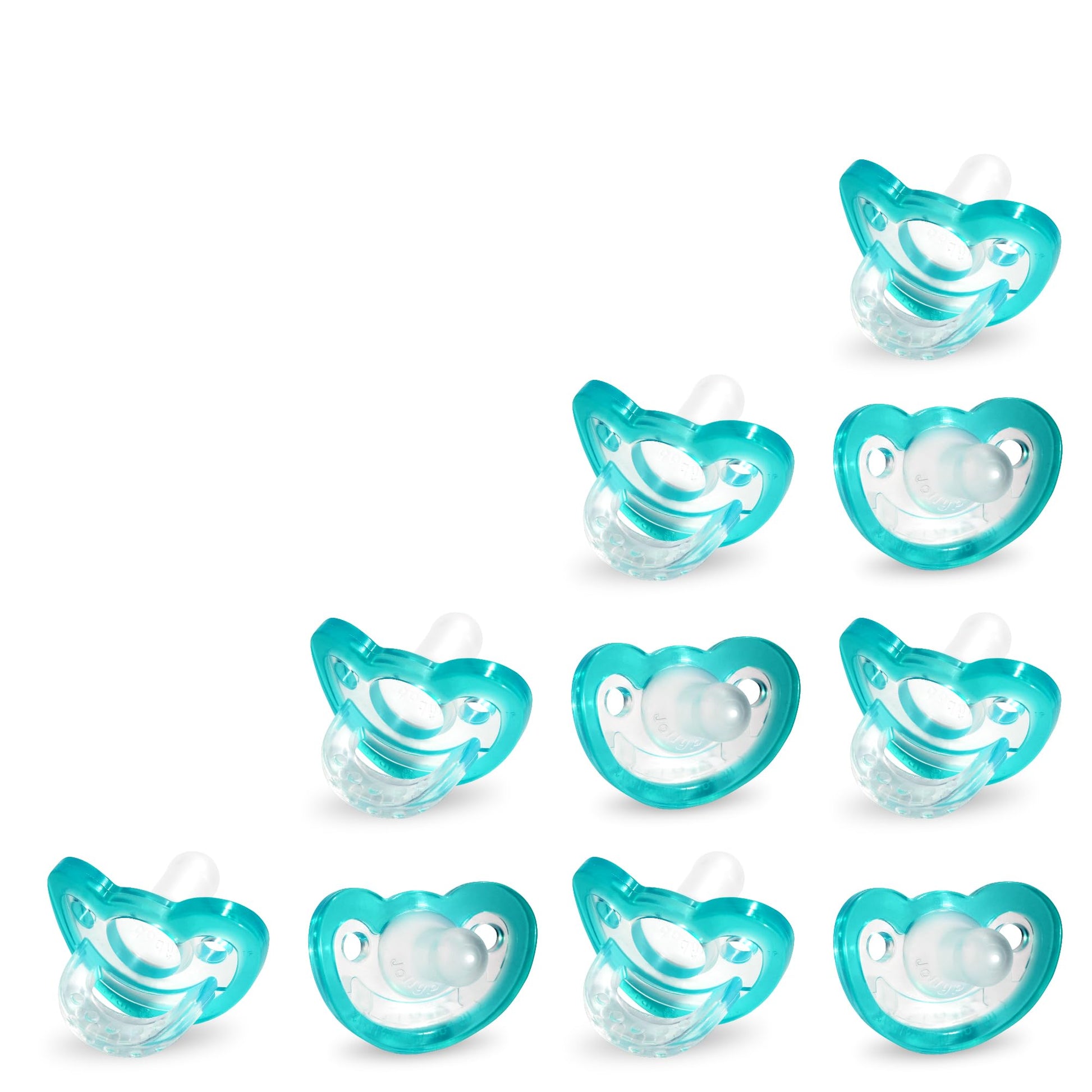 Buy now RaZbaby Jollypop Pacifier for Babies 3 Months and Up, USA Made, Natural Shaped Orthodontic Binky, Lovingly Shared in NICUs & Hospitals Worldwide, Medical-Grade 100% BPA-Free - 2 Pack - Pink Teal at indiglob india