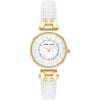 Anne Klein Women's Leather Strap Watch - White/Gold