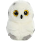 Aurora® Round Rolly Pet™ Hoot Owl™ Stuffed Animal - Adorable Companions - On-The-Go Fun - White 5 Inches