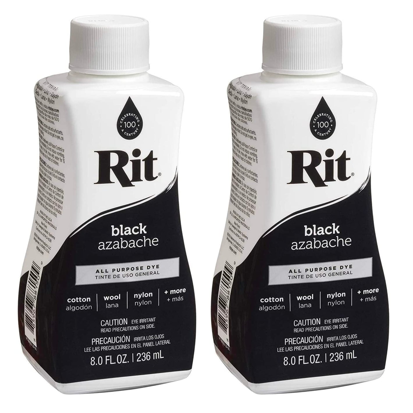 Buy now Rit Dye Liquid Fabric Dye, 8 fl oz, Black, 2-Pack at indiglob india