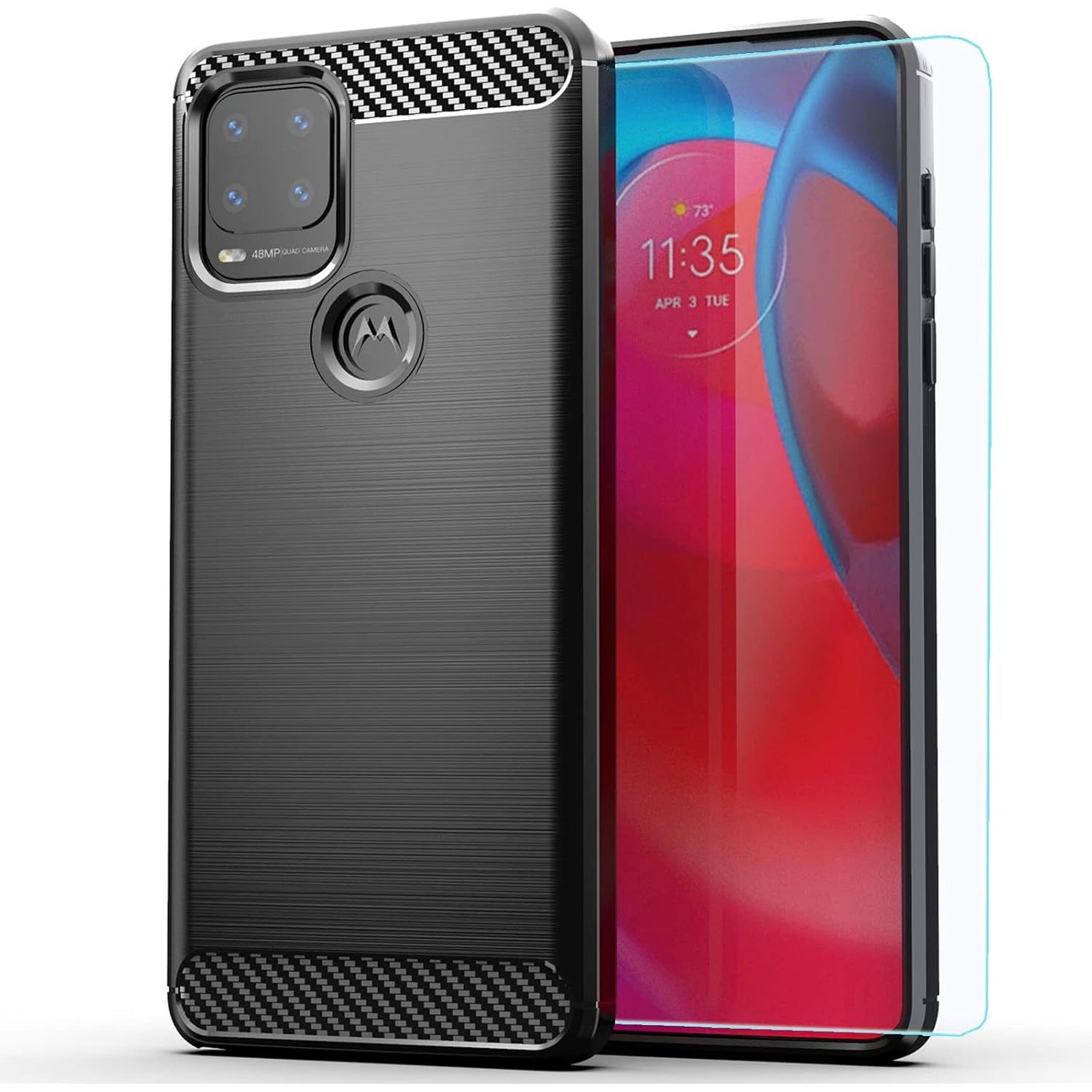 Buy now for Moto G Stylus 5G case,Motorola G Stylus 5G 2021 case,with HD Screen Protector, Soft TPU Slim Fashion Non-Slip Protective Phone Case Cover for Motorola Moto G Stylus 5G (2021), Black at indiglob india