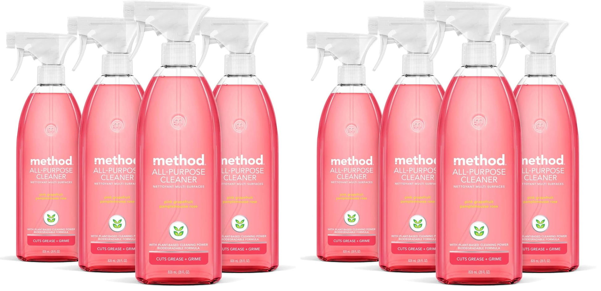 Buy now Method All-Purpose Cleaner, Pink Grapefruit, Perfect for Most Counters, Tiles, Stone, and More, 28 oz spray bottle at indiglob india