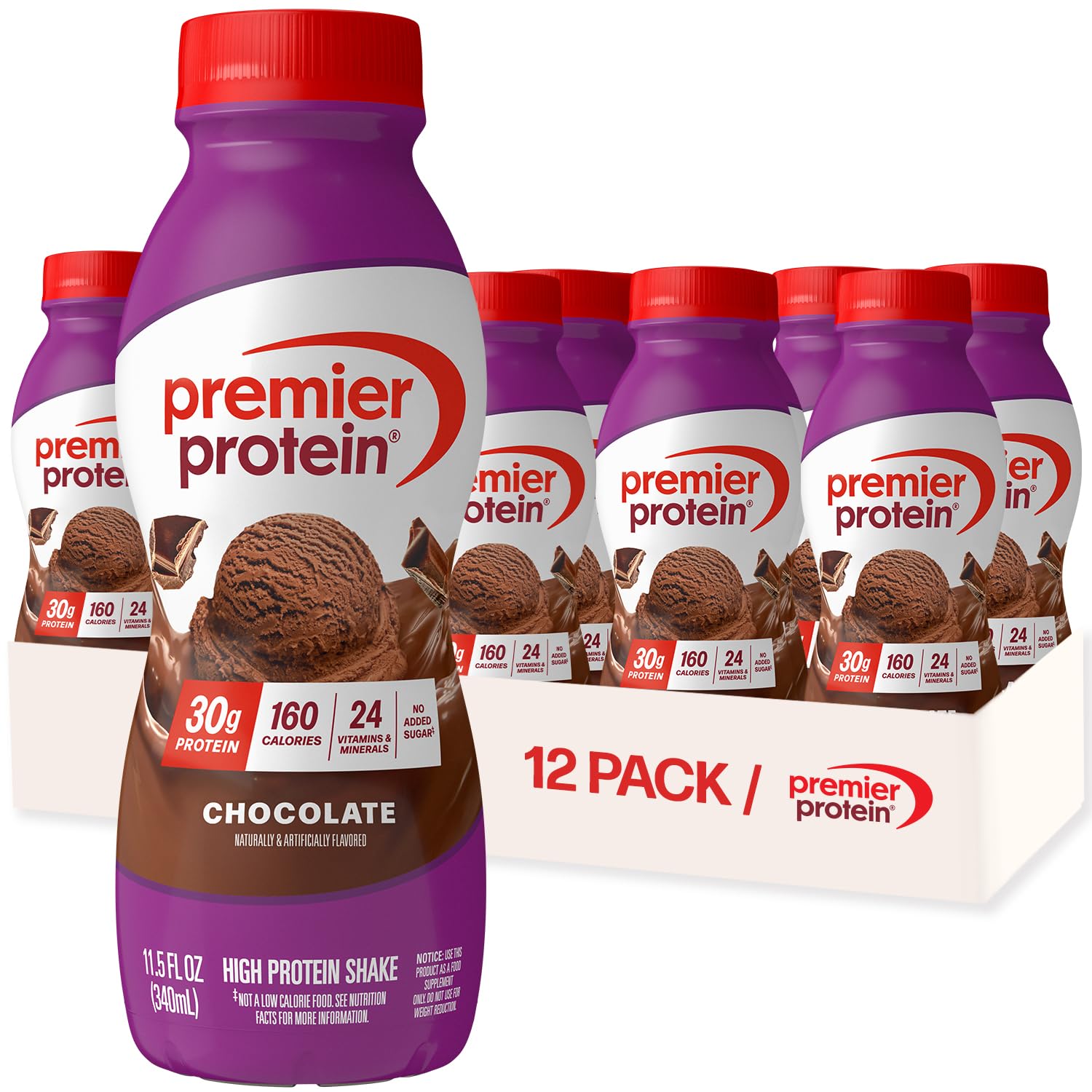 Buy now Premier Protein Shake, Peaches & Cream, 30g Protein, No Added Sugar, 24 Vitamins & Minerals to Support Immune Health, 11.5 fl oz, 12 Pack (Packaging May Vary) at indiglob india