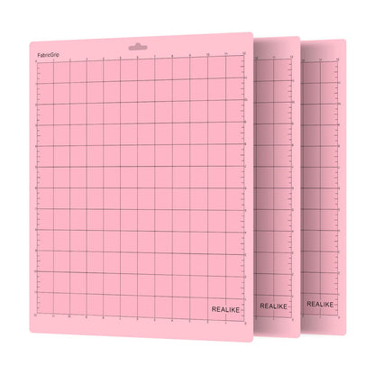 Buy now REALIKE 12x12 Cutting Mat Compatible with Cricut Maker 3/Maker 4/Maker/Explore 3/4/Air 2/Air/One(3 Mats), Gridded Adhesive Non-Slip Cut Mat for Crafts, Quilting, Sewing and All Arts (Variety) Pink 12*12 (3 Mats) FabricGrip at indiglob india