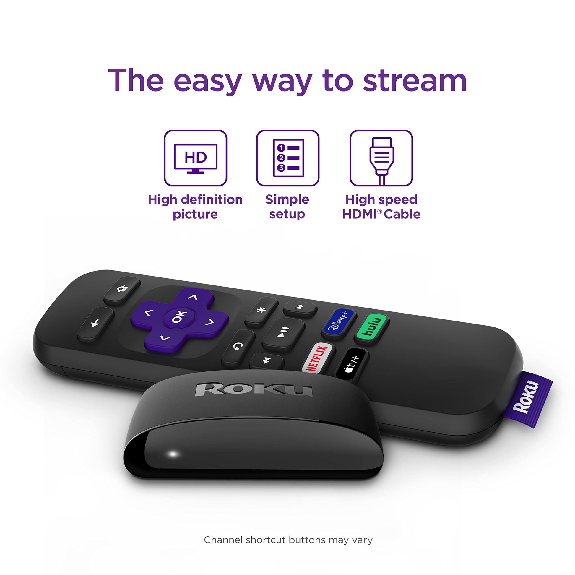Buy now Roku Express | HD Roku Streaming Device with Simple Remote (no TV controls), Free & Live TV at indiglob india