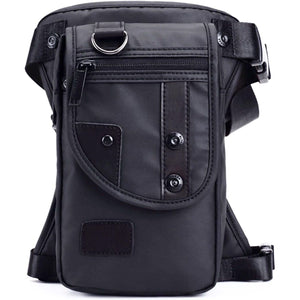 Oxford Leg Bag for Men Motorcycle Riding Women's Fanny Pack Outdoor Travel Fishing Hiking Cycling Hip Bags Black