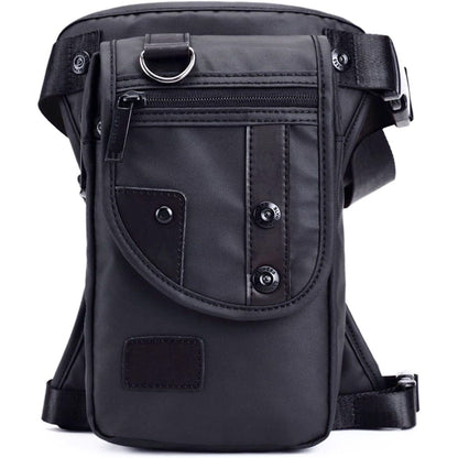 Oxford Leg Bag for Men Motorcycle Riding Women's Fanny Pack Outdoor Travel Fishing Hiking Cycling Hip Bags Black