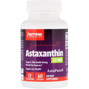 Jarrow Formulas® Astaxanthin 12 mg, Dietary Supplement, Antioxidant Support for Immune and Eye Health, 60 Softgels, 60 Day Supply