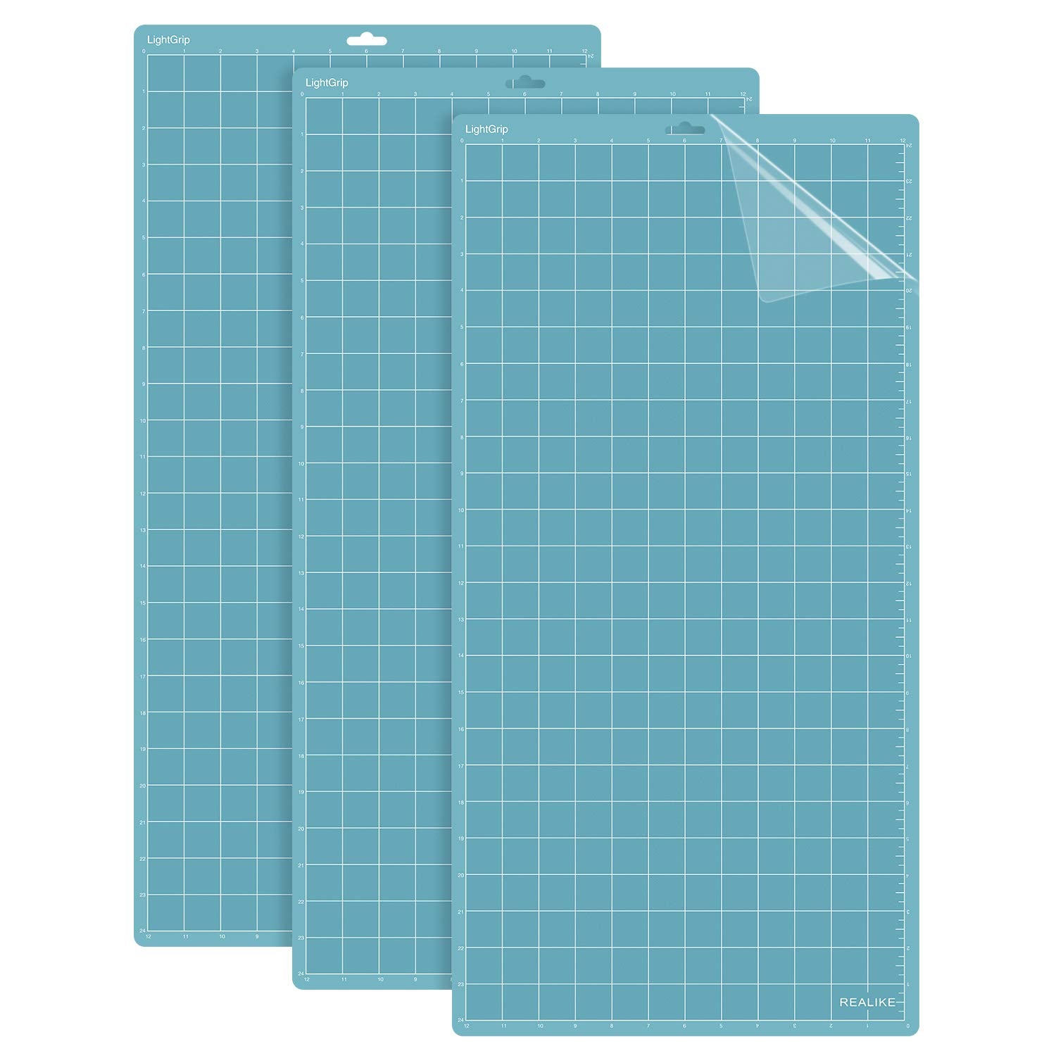 Buy now REALIKE 12x12 Cutting Mat Compatible with Cricut Maker 3/Maker 4/Maker/Explore 3/4/Air 2/Air/One(3 Mats), Gridded Adhesive Non-Slip Cut Mat for Crafts, Quilting, Sewing and All Arts (Variety) Blue 12*24 (3 Mats) LightGrip at indiglob india