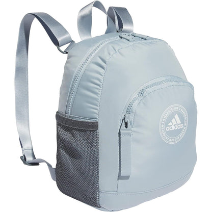 adidas Linear Mini Backpack Small Travel Bag Discontinued, Purple Tint/White, OSFA