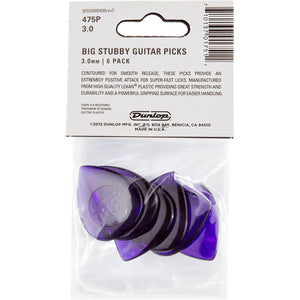 Dunlop Big Stubby Picks, 3.0mm