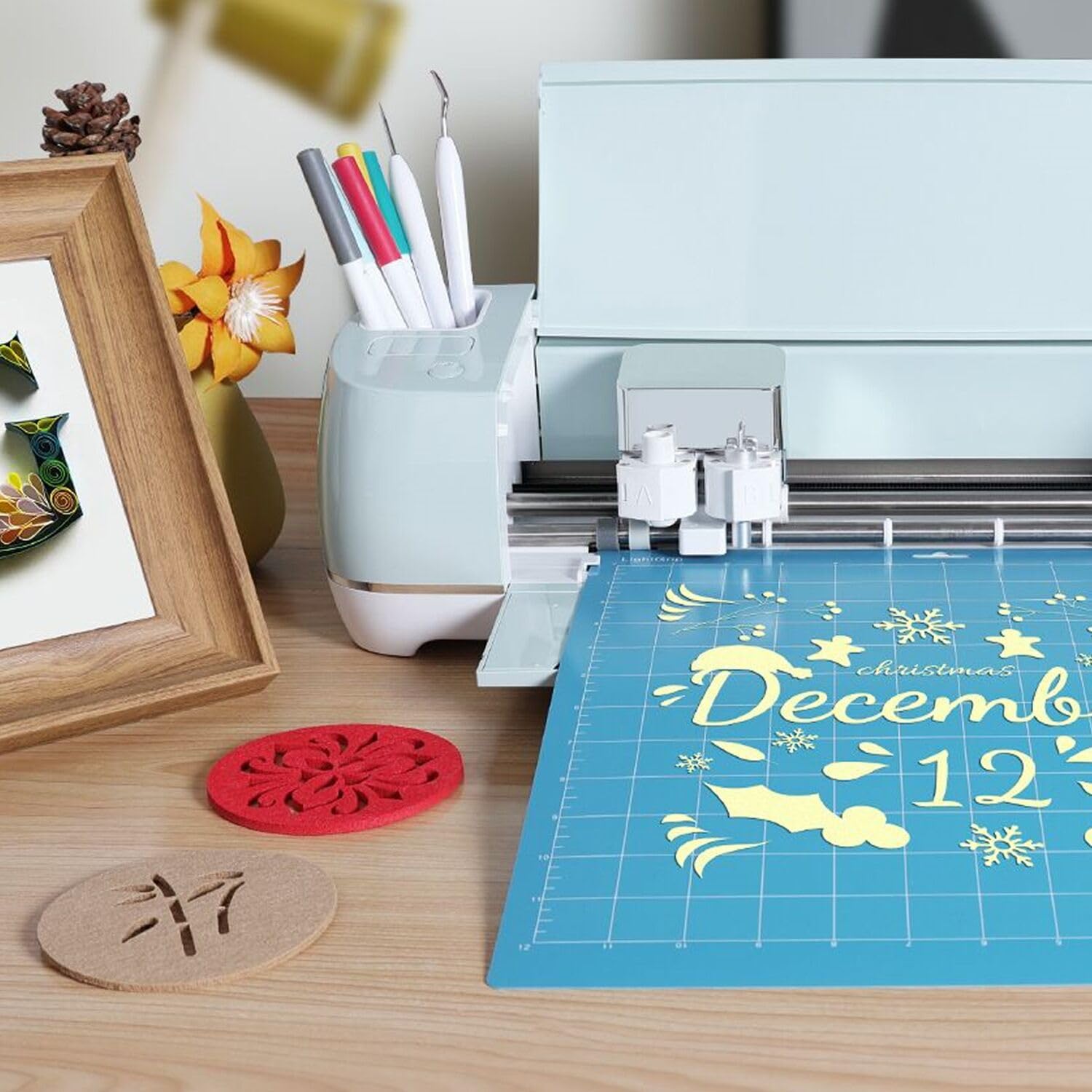 Buy now REALIKE 12x12 Cutting Mat Compatible with Cricut Maker 3/Maker 4/Maker/Explore 3/4/Air 2/Air/One(3 Mats), Gridded Adhesive Non-Slip Cut Mat for Crafts, Quilting, Sewing and All Arts (Variety) at indiglob india