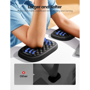 【Upgraded Larger and Thicker】Vaydeer Elbow Rest Pad 1pc, Desk Wrist Rest Memory Foam Armrest, Ergonomic Mouse Cushion Support, Wrist Pain Relief for Computer Laptop Working Typing Gaming Office Gadget