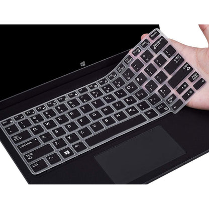 CaseBuy Keyboard Cover for Dell Latitude 5290 E7250 E7270 7280 7290 E5250 E5270 12.5" / Dell Latitude 7370 7380 7389 7390 13.3 inch Laptop Anti Dust Silicone Skin, Black