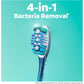Colgate 360 Deep Clean Soft Toothbrush for 4 in 1 Bacterial Removal, Features Floss Tip Bristles and Tongue Cleaner, 4 Count