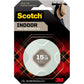Scotch Mounting, Fastening & Surface Protection Permanent Clear Mounting Tape, holds up to 2 pounds, 1" x 60", 1 Roll, Model:4010