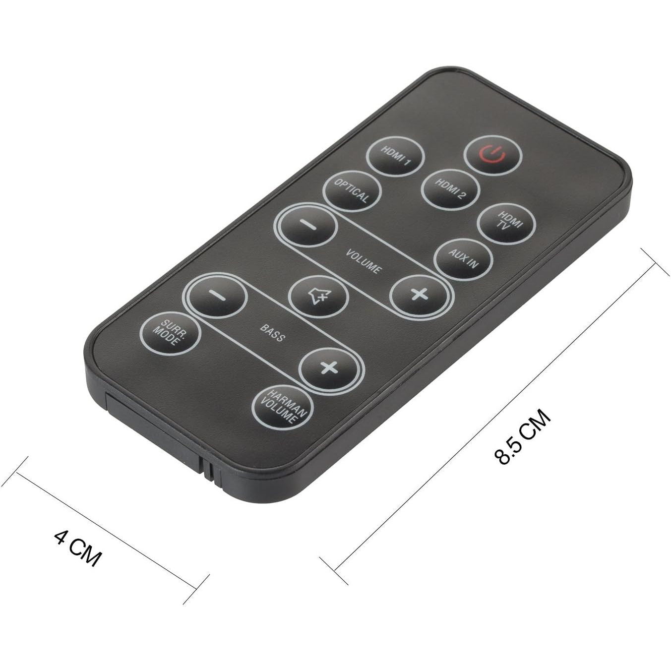 Buy now Remote Control Replacment for Harman Kardon SB 26 SB26 060HSB26RM0 06-0HSB26-RM0 Sound Bar with CR2025 Battery at indiglob india