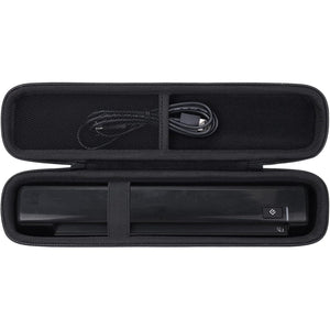 co2CERA Hard Carrying Case for Epson ES-50 / ES-60W / RR-60 / DS-70 / RR-70W Document Scanners - Durable Travel Storage Box with Handle & Mesh Pocket for Accessories (Black)