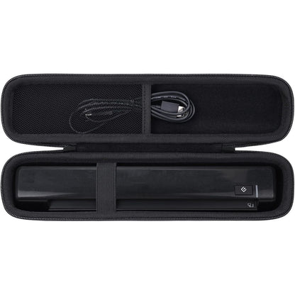 co2CERA Hard Carrying Case for Epson ES-50 / ES-60W / RR-60 / DS-70 / RR-70W Document Scanners - Durable Travel Storage Box with Handle & Mesh Pocket for Accessories (Black)
