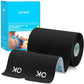 OK TAPE Kinesiology Tape 10 inches Precut, 20 Strips, Cotton Elastic Athletic Tape Latex Free, 2in x 16ft, Black