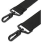 Taygeer Shoulder Strap, 52" Universal Replacement Laptop Shoulder Strap Luggage Duffel Bag Strap Adjustable Comfortable Belt with Metal Hooks for Briefcase Computer Messenger Bag Laptop Case, Black