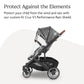 Buy now UPPAbaby Performance Rain Shield for Cruz V3 - Waterproof and Windproof Coverage - Ventilated Design - Quick Attachment - Easy Access to Child at indiglob india