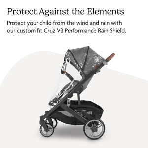 Buy now UPPAbaby Performance Rain Shield for Cruz V3 - Waterproof and Windproof Coverage - Ventilated Design - Quick Attachment - Easy Access to Child at indiglob india