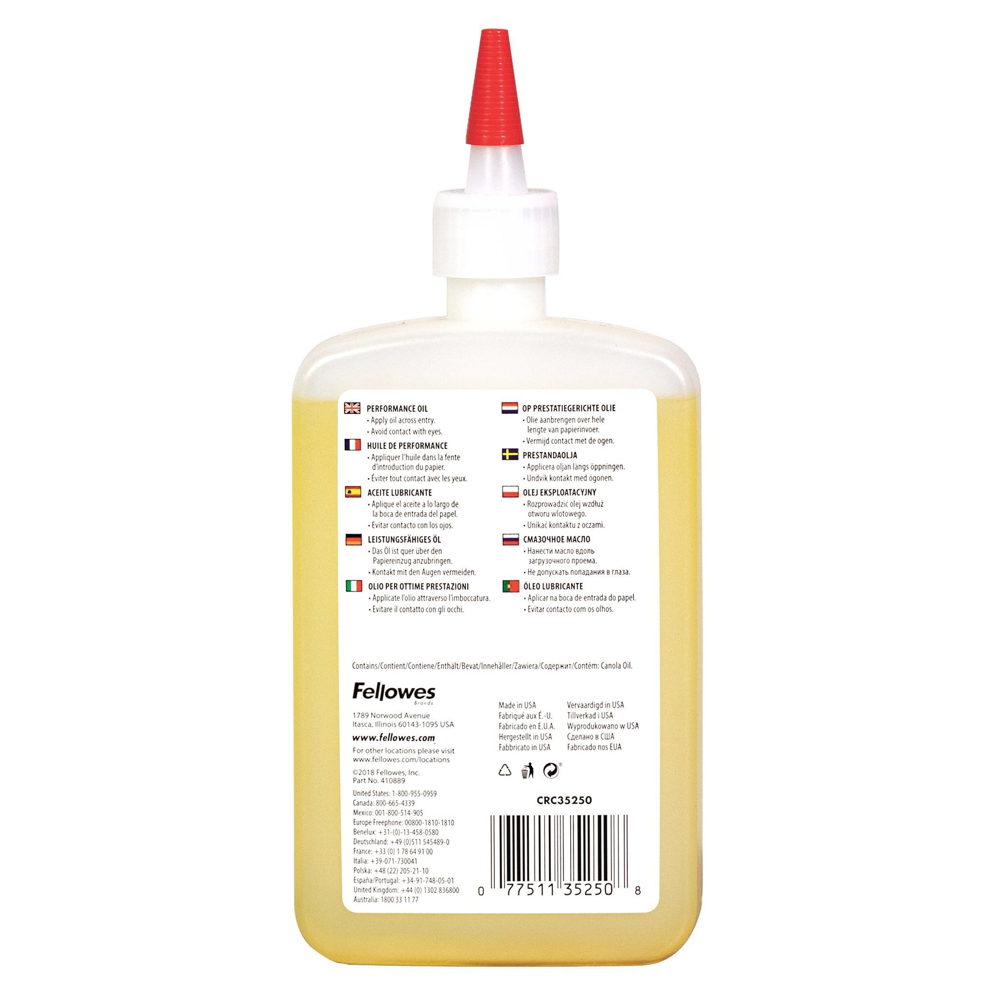 Buy now Fellowes Powershred Performance Shredder Oil, 12 oz. Extended Nozzle Bottle (35250) at indiglob india
