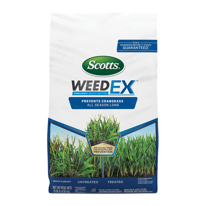 Buy now Scotts WeedEx Prevent with Halts, Crabgrass Preventer, Pre-Emergent Grassy Weed Killer, 5,000 sq. ft., 10.06 lbs. at indiglob india