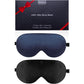 BeeVines Sleep Mask, 2 Pack 100% Real Natural Silk Eye Masks with Adjustable Strap for Sleeping, Mulberry Silk Eye Sleep Shade Cover, Blocks Light Reduces Puffy Eyes Traveling Gifts (Black & Black)