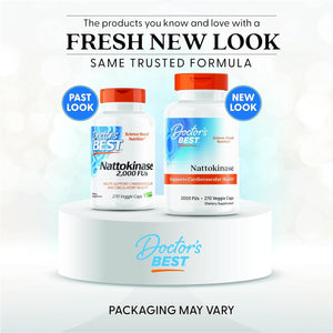 Doctor's Best Nattokinase, Non-GMO, Vegan, Gluten Free, 270 Veggie Caps