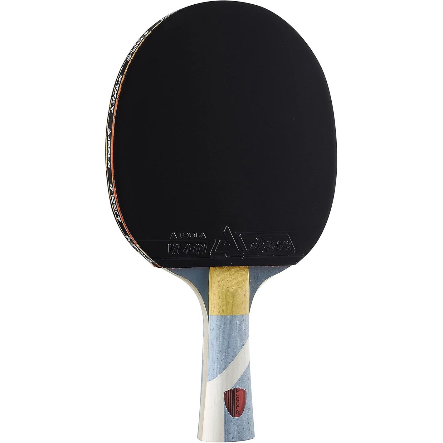 JOOLA Omega Strata - Table Tennis Racket with Flared Handle - Tournament Level Ping Pong Paddle with Vizon Table Tennis Rubber - Designed for Spin