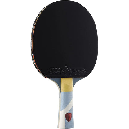 JOOLA Omega Strata - Table Tennis Racket with Flared Handle - Tournament Level Ping Pong Paddle with Vizon Table Tennis Rubber - Designed for Spin