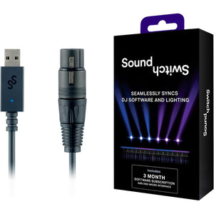 SoundSwitch Micro DMX Interface - Ultra-Compact USB to DMX Interface with 3-Month Free SoundSwitch Software Access