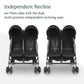 Buy now UPPAbaby G-Link V2 Double Umbrella Stroller / Lightweight Design / One-Step Fold + Recline / XL Basket + Canopy / Cup Holder Included / Jake (Black/Carbon Frame) at indiglob india