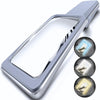 MAGNIPROS Patented 6X Large Magnifying Glass with Light | 3 Color Light Modes | Anti-Glare Lens & Stepless Dimmable LEDs | Perfect for Reading Fine Print & Inspection - Ideal for Seniors & Low Vision - Gray