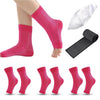 3pairs Neuropathy socks for Women & Men, Ankle brace Socks and Tendonitis socks,For Pain Relief and Plantar Fasciitis,Ankle sleeve for ankle swelling(L/XL) - pink