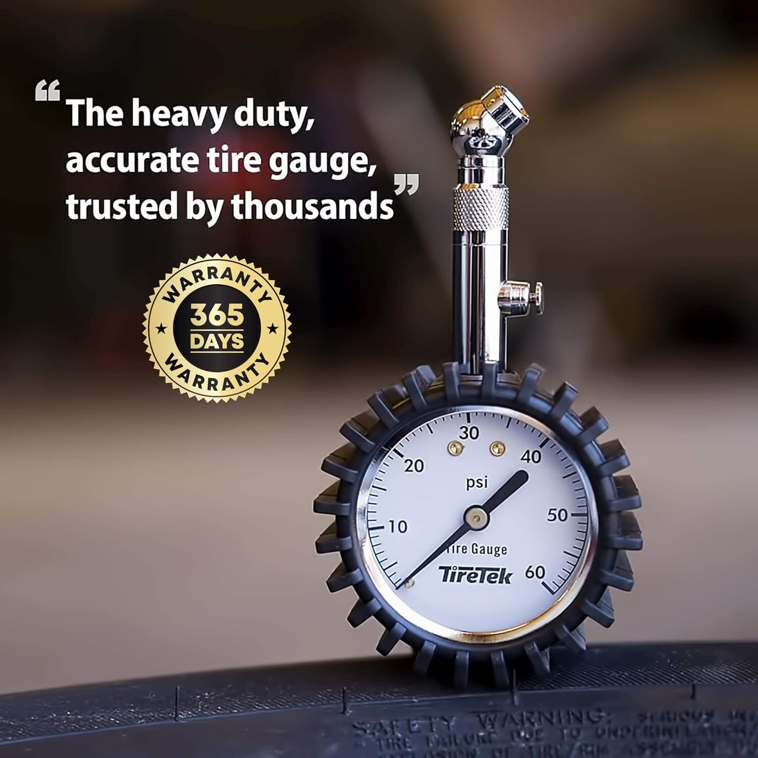 Buy now Tire Pressure Gauge for Cars (0-60 PSI, ANSI Certified) Premium Air Pressure Gauge for Tires - Easy to Read Automobile Analog Circular Dial Low PSI Checker Tester at indiglob india