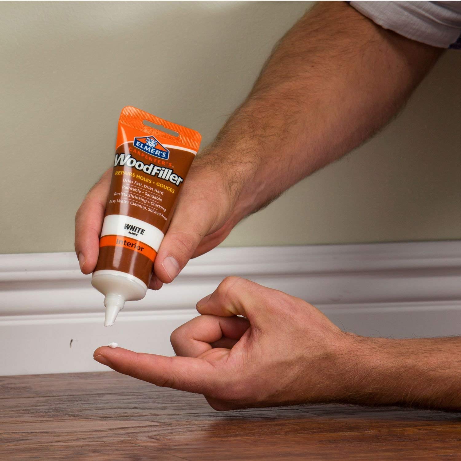 Buy now Elmer's E855 Carpenter's Wood Filler, 3.25-Ounce Tube, White - 6 Pack at indiglob india
