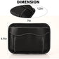 Accmor 2pcs Universal Car Side Pocket Organizer, PU Leather Car Pocket Pouch Cell Phone Sunglasses Holder for Car, Car Seat Gap Filler Accessories Organizer for Car Seat, Door, Window, Console