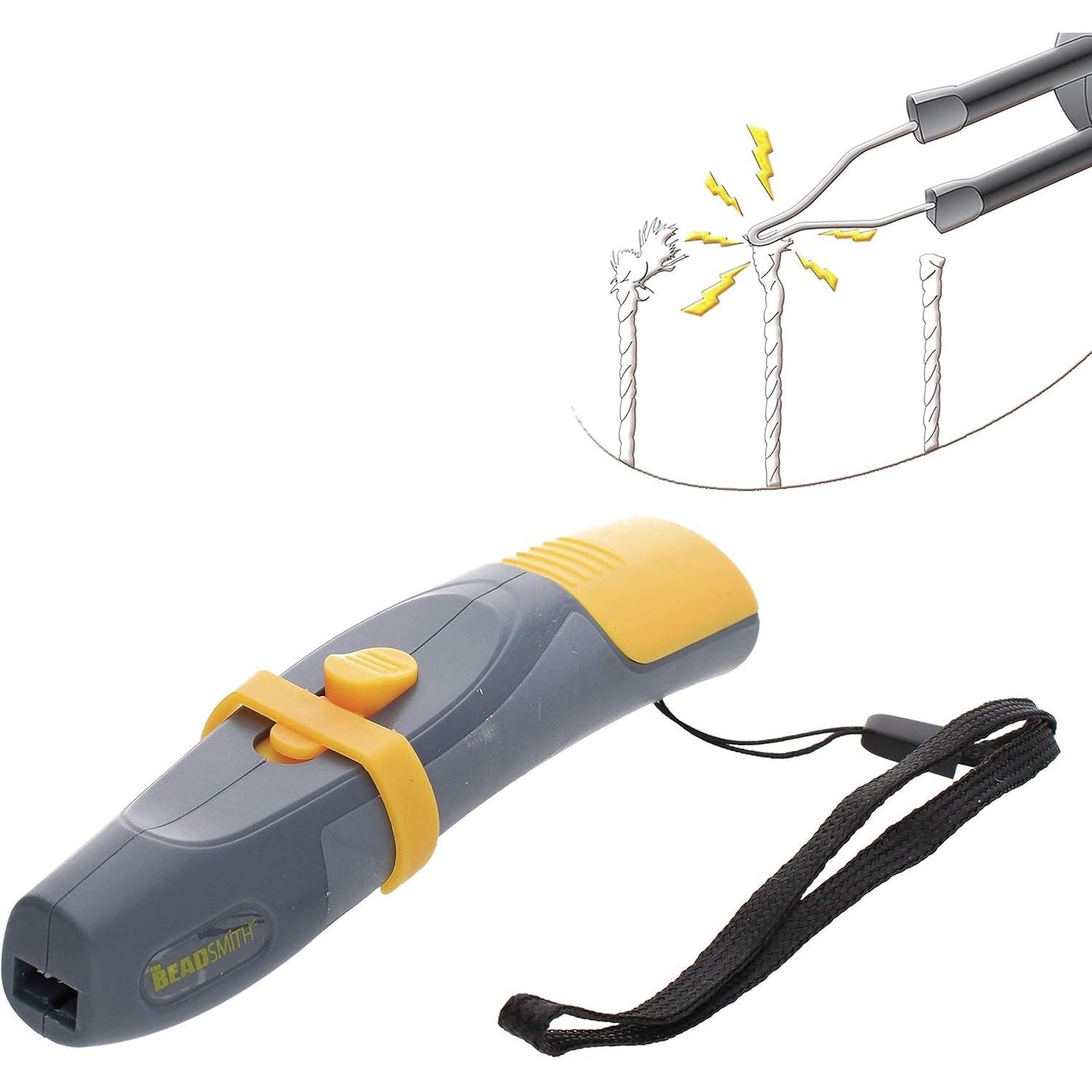 Buy now The Beadsmith Ultra Thread Zap, Thread Burner, 3 inches, Push Button, Battery Operated (2xAAA), Trim, Burn and Melt thread with one touch at indiglob india