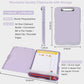 SFLHHDM Purple Clipboard, Clip Board 8.5x11, Teacher Clipboards with Storage, Plastic Clipboard with Pen Holder, Clipboards Storage for Women Teachers Work, School & Office Supplies