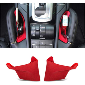 ITrims for Porsche Cayenne 2011-2018 Car Accessories Center Console Seat Armrest Box Storage Box Holder Organizer 2PCS (RED)
