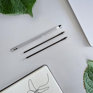 BIC Cristal ReNew Re-Fillable Pen and 2 Refills, Black Single Pack,501036