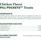 Greenies Pill Pockets for Dogs Small Size, Soft Dog Treats, Chicken Flavor, 3.2 oz. Pouch (30 Treats)