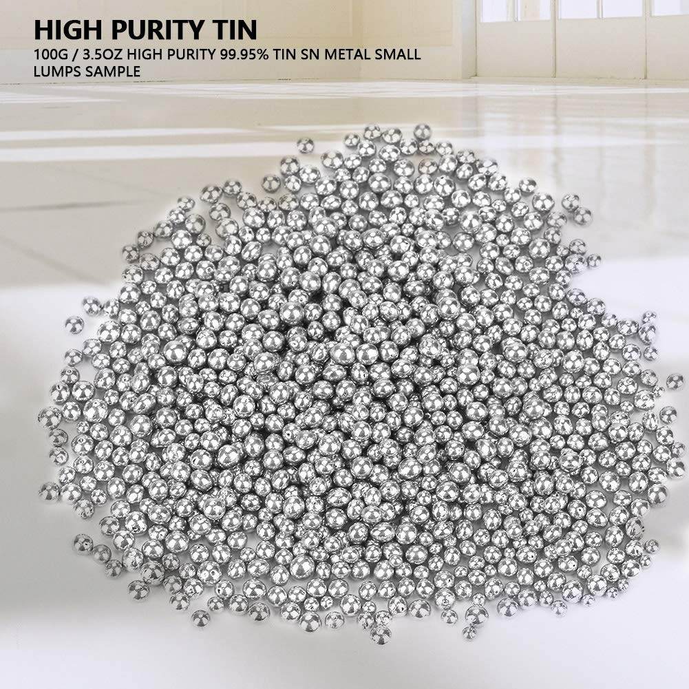 100g/3.5oz Pewter Ingot Tin Lumps Shiny Ultra-high Purity Tin Ingot Pure Tin High Purity 99.95% Tin Sn Metal Small Lumps Sample for Experiments/Production/Industry/Welding/Metal Fittings - My Store
