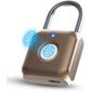 Pothunder Fingerprint Smart Padlock Lock, Biometric Metal Keyless Thumbprint Lock, Waterproof, USB Rechargeable, for Gym Locker, School Locker, Luggage, Backpack, Suitcase(Gray)