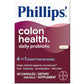 Phillips' Colon Health Daily Probiotic Capsules, 4-in-1 Symptom Defense to help defend against Occasional Gas, Bloating, Constipation, and Diarrhea, Daily Supplement, 60 Count