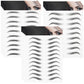 Maitys 12 Sheets 108 Pairs 4D Hair Like Waterproof Eyebrow Tattoos Stickers Temporary Transfer Brows Decal Peel off Fake Eyebrow Sticker Instant Authentic Brow Decal for Women(Classic Style)