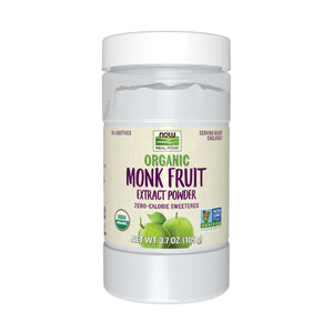 Buy now NOW Real Food, Organic Monk Fruit Extract Powder, Zero-Calorie Sweetener, 3.7 oz at indiglob india